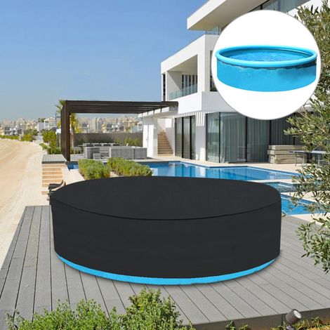 Bâche de piscine ronde 193 x 89 cm – Bâche pour piscine de jardin de 6 ft avec cordon de serrage, tissu Oxford robuste, durable et ajustement parfait (1/5)