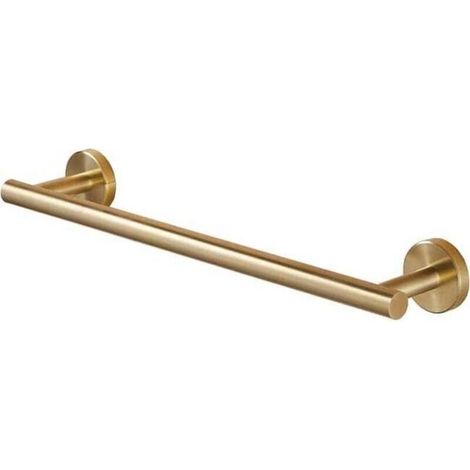 Porte-serviettes mural en acier inoxydable SUS 304, finition or brossé, 40 cm (1/4)
