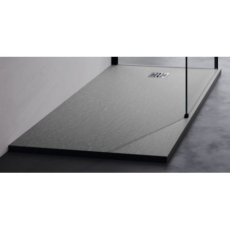 Receveur de douche recoupable NOVELLINI NOVOMATT gris 120x90 cm (1/5)