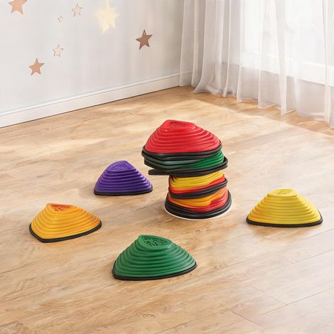 Pierres d'équilibre pour enfants set de 6 antidérapantes (1/5)