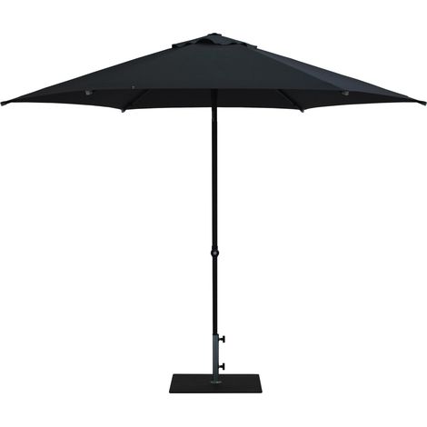 Ombrellone da Giardino Ø3 m Palo Ø38 mm in Alluminio Tessuto Poliestere Trend Antracite (1/5)