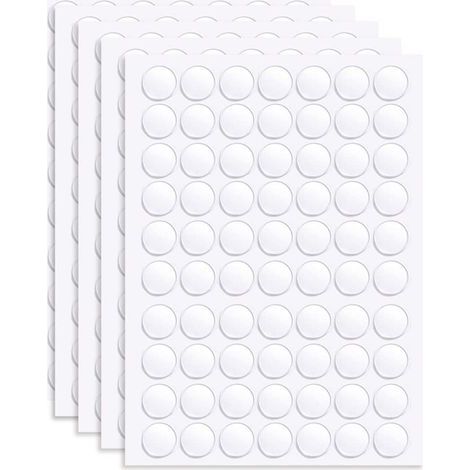 350 Points Adhésifs,Double Face Transparent,10mm,Décorations Fête,Bricolage,Maison (1/5)