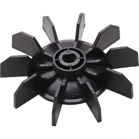 Ahlsen Roue de ventilateur moteur électrique, petit compresseur d'air pale de ventilateur accessoires pour Direct on Line Moteur compresseur d'air comprimé 14 mm Arbre 135 mm Diamètre extérieur (1/5)
