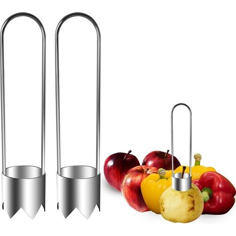 Juego de 2 piezas: descorazonador de pimientos, descorazonador de manzanas y descorazonador de verduras 2 en 1 — Kitchen Helpers (1/5)