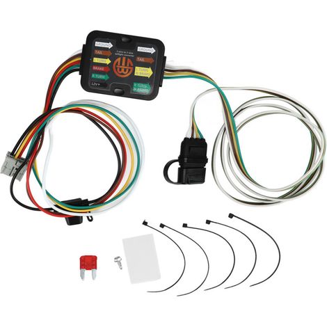Trailer Wiring Harness, 4 Pin Long Life Trailer Wiring Harness 56161 with Dust Cover for Trailer.
