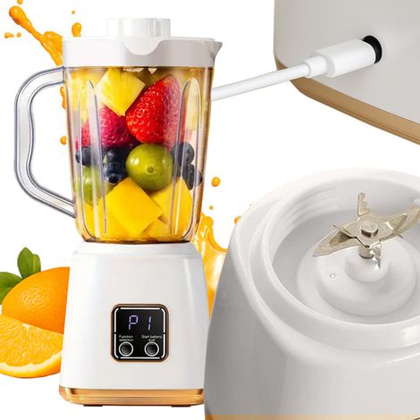Blender à smoothie portable usb sans fil tassie récipient pour cocktail BLANC (1/5)