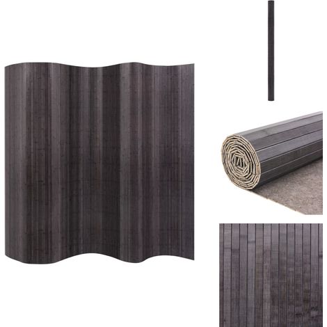 Cloison de séparation Bambou Gris 250 x 165 cm - Cloison De Séparation - Diviseur De Pièce - Écran D'intimité - Bambout - Décoratif (1/4)