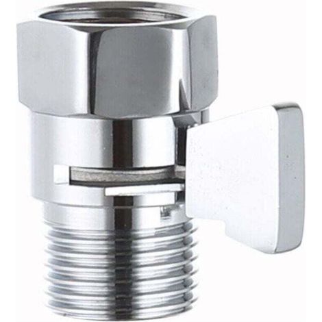 1/2-Zoll-Absperrventil, Duschkopfventil, Duschkopf-Absperrventil mit 90°-Drehschalter, kompatibel mit Duscharmen, Absperrventil für Handbrause
