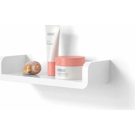 Étagère De Salle De Bain Blanche 32X11X7Cm économiser de l'espace (1/4)