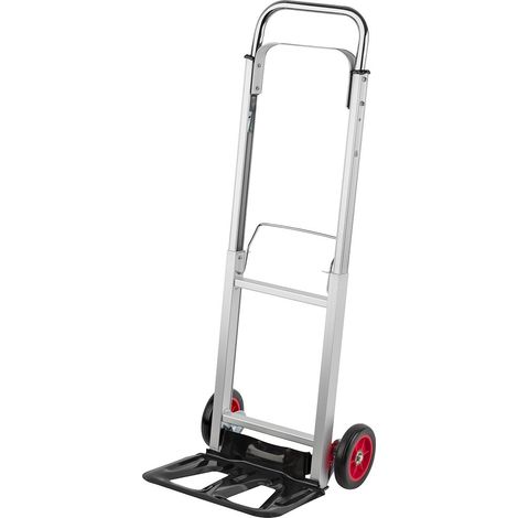 Meister WU8985550 - Carrello trolley in acciaio, pieghevole, salvaspazio, capacità 90 kg (1/5)