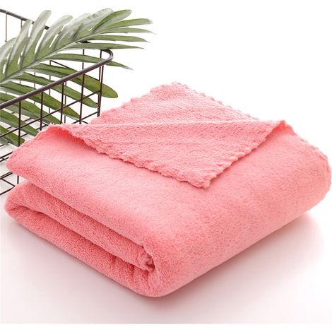 Serviette De Bain - 70 X 140 Cm - Coton 100 % - Haute Absorption - Pour Salle De Bain Gym Plage Piscine Spa - 1 Piece (1/4)