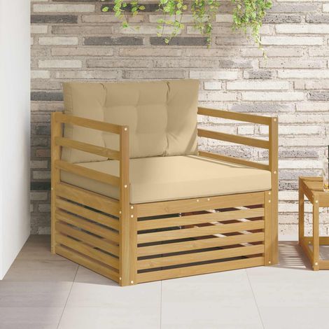 Teenpull – Outdoor-Sofa Weiß und Beige (1/5)