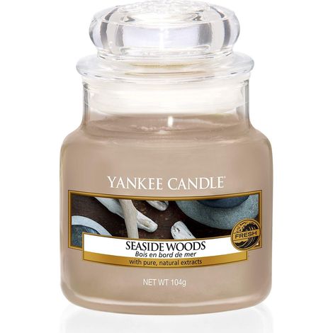 Vela Yankee Candle pequeña en frasco Seaside Woods 104g