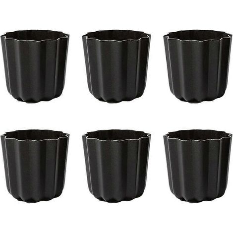 6 moules à cannelés en cuivre pour pâtisserie, moule à dessert multifonction, idéal pour réunions familiales et gâteaux faits maison.