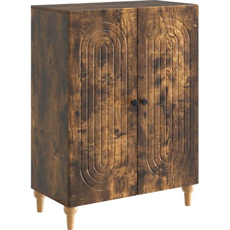 Sideboard Smoked Oak 66 x 34.5 x 90 cm Engineered Wood vidaXL
