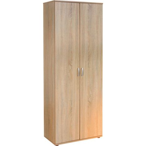 Armoire 2 Portes "Lorenzo" 189cm Chêne Sonoma (1/4)