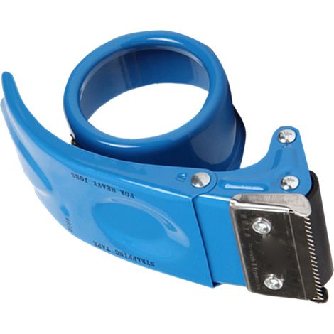 Scelleuse de boîtes en métal, coupe-ruban adhésif, machine de scellage et d'emballage de boîtes, emballeur en plastique de 6,0 cm, métal/bleu/6 cm de large. (1/3)