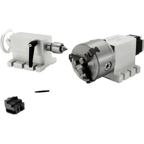 Caja de engranajes de transmisión armónica CNC, relación de reducción 50:1, motor paso a paso Nema23, 3 mordazas K11-100mm (1/2)