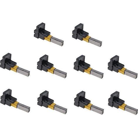 Lot de 10 balais de charbon avec supports pour moteurs d'aspirateurs DC05, DC07 et DC08 (7 x 11 pouces). (1/5)