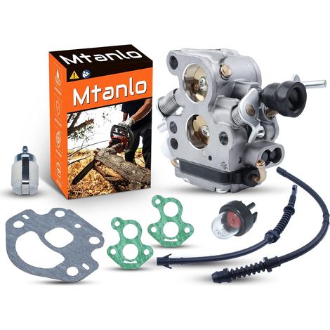 Kit de carburateur pour tronçonneuse Husqvarna 435 440 435E 440E Jonsared CS410 CS2240, carburateur, tuyau de carburant, tuyau de retour, filtre à carburant, poire d'amorçage, joint de carburateur, jo (1/5)