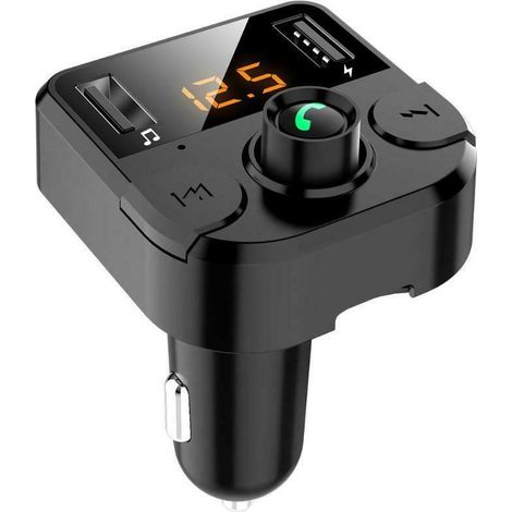 BT36B Autoradio MP3 Bluetooth mains libres avec lecteur MP3, lecteur Bluetooth, lecteur de carte mémoire et récepteur FM - Noir QC3.0 (1/3)