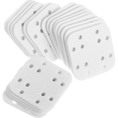 20 Pièces Coussinets de Remplacement pour Humidificateur Universels en Coton Blanc, Tampons Carrés Fonction Anti-calcaire pour Maison et Bureau (1/5)