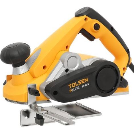 Cepillo Ele'ctrico 900W con Base de Aluminio y 2 Cuchillas de Acero 65Mn