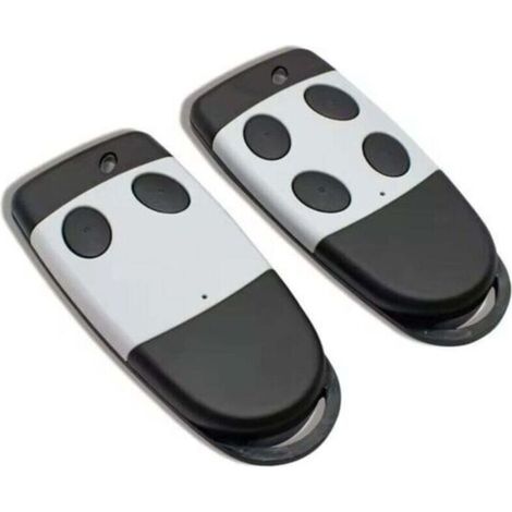Set of 2 compatible CARDIN S449 QZ2 QZ4 433 MHz remote controls, 2 and 4 button rolling code transmitters for garage doors (1/4)