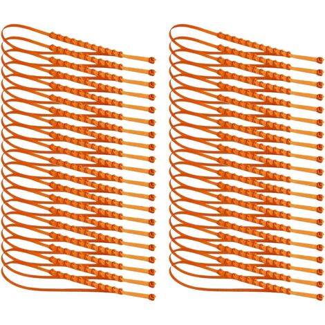 Lot de 40 tendeurs de pneus réutilisables - Chaînes de sécurité antidérapantes - Câble de traction d'hiver - Pour conduite hivernale sur véhicules, camions et véhicules tout-terrain (1/5)