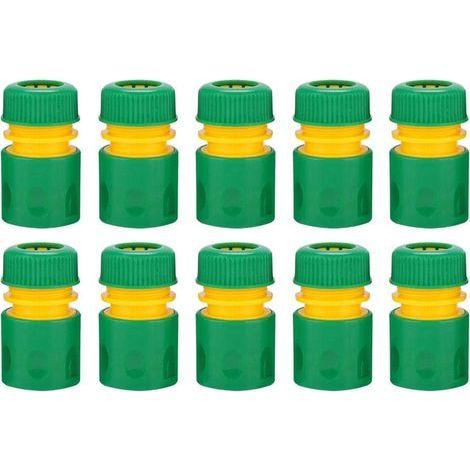10 Stück Schnellkupplungen für Gartenschläuche, passend für 1/2"-Wasserleitungen, Bewässerungssysteme mit Gewindeverbindung (1/5)