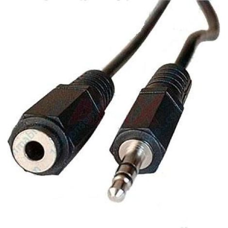 50090 Rallonge Câble Jack 3,5mm Goobay M/F 5m (Noir) (1/4)