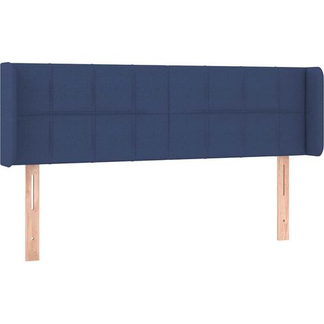 Maison Exclusive - Cabecero de tela azul 147x16x78/88 cm (1/5)