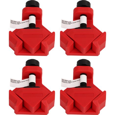 4 Stück rechtwinklige Federklemmen, 90-Grad-Eckclips für Heimwerkerarbeiten und Möbelreparaturen (1/5)