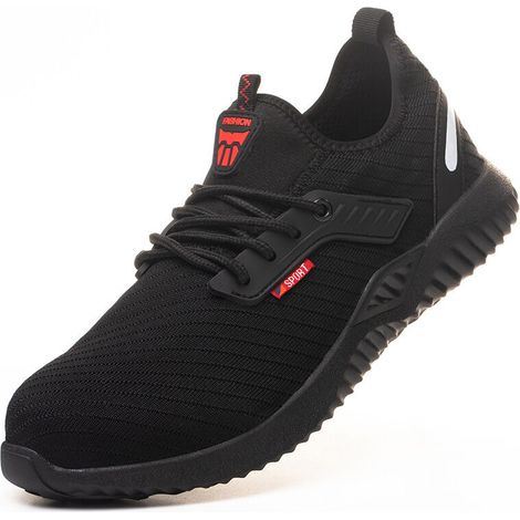 Chaussures à bout en acier Convient à 270 44 tailles internationales pour hommes Baskets de travail légères et indestructibles pour femmes Anti-crevaison Chaussures de sécurité confortables à enfiler (1/5)