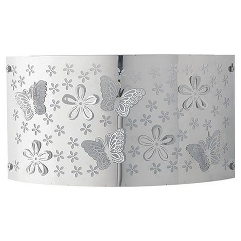 Fan Europe BUTTERFLY Applique Murale 2 Lumières Chrome 32x17cm