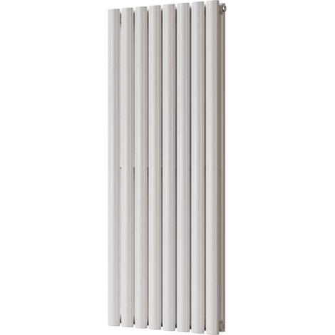 Omeara - White Vertical Radiator H1200mm x W464mm Double Panel