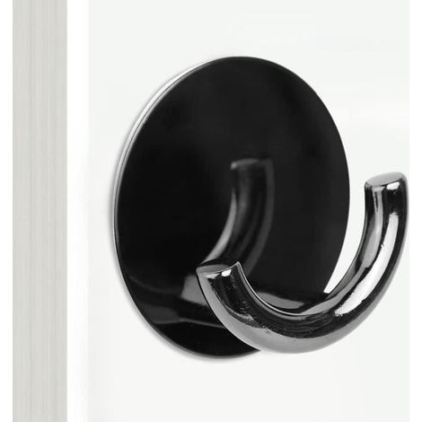 Patère - Créatif - Minimaliste - Acier inoxydable - Noir - Salle de bain (1/4)