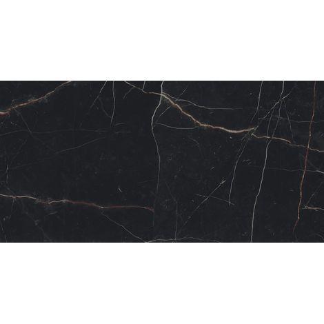 Carrelage effet Marbre Noir Scuro 120x60x0,9 cm Mat Magnaro - Sol et mur intérieur (vendu par carton de 1,44 m²) - RO'MA CARRELAGE
