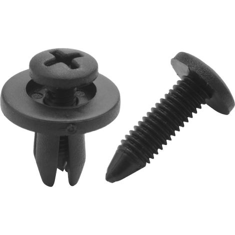 50 Stück 6 mm Kunststoff-Drucknieten-Stoßdämpfer-Clips (1/5)