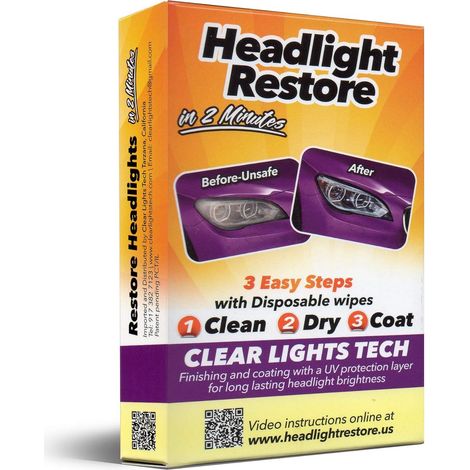 Clear lights tech scheinwerfer restaurierungsset