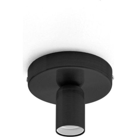 Plafonnier moderne à led gea luce point e27, finition métal noir (1/5)