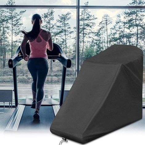 Funda impermeable para cinta de correr,168x75x135cm,Resistente a la intemperie,Funda protectora para tumbona,Tejido Oxford,Negra (1/4)