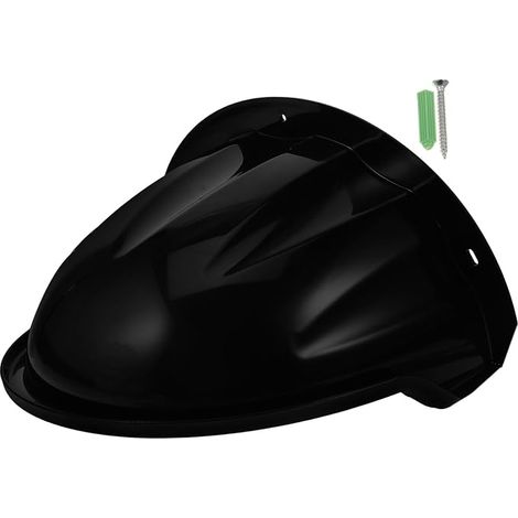 Boîtier de Caméra Extérieure Résistant à Pluie Noir en Plastique Protection Solaire et Pare-Soleil, Résistant la Pluie, Facile à Installer pour Usage Extérieur (1/5)