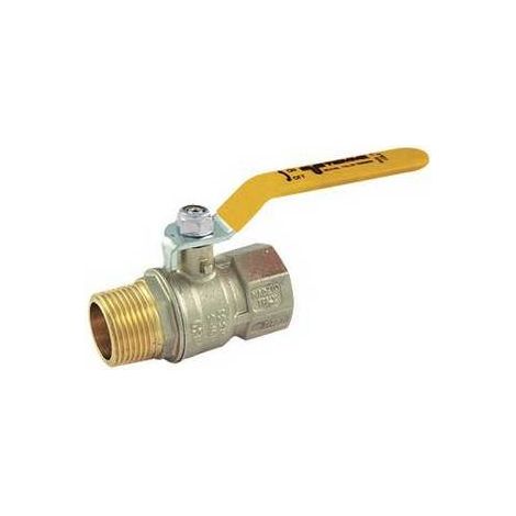 VALVOLA A SFERA GAS MF CON LEVA PIATTA Misura: 1"1/4  DN 30