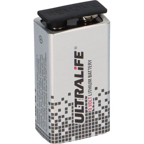 5x Ultralife U9VL-J-P Lithium 9V Block Batterie 1200mAh - passend für Rauchmelder & Sicherheitstechnik (1/5)