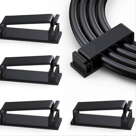 Packung mit 50 selbstklebenden Kabelmanagement-Clips (1/5)