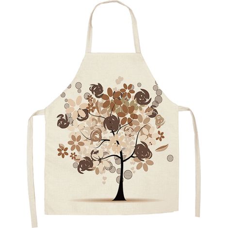 Tablier De Cuisine - Coton Et Lin Imperméable Résistant À L'Huile - Pour Chef Et Pâtissier - 1 Pièce (1/2)
