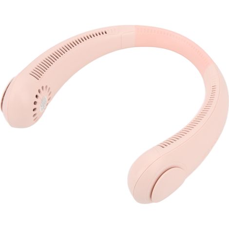 Nackenventilator, tragbarer USB-Ventilator, superleise, verstellbar, klingenloses Design mit starkem Luftstrom für heiße Sommertage, Pink (1/5)