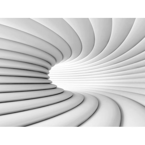 papier peint panoramique effet 3D blanc - Sanders & Sanders (1/5)