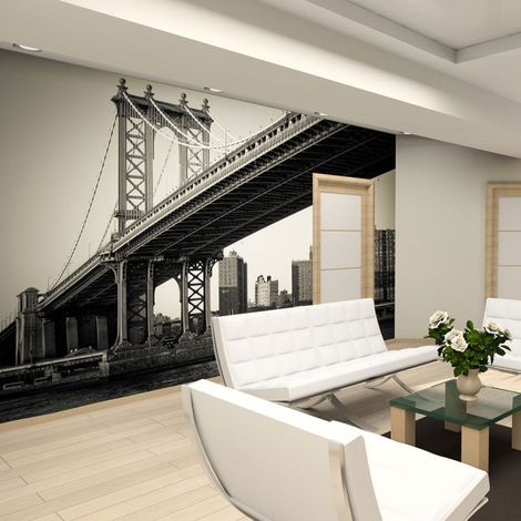 Papier Peint "Pont de Manhattan, New York" 154 x 200 cm (1/2)